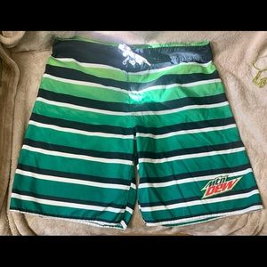 Mountain Dew board shorts size 38